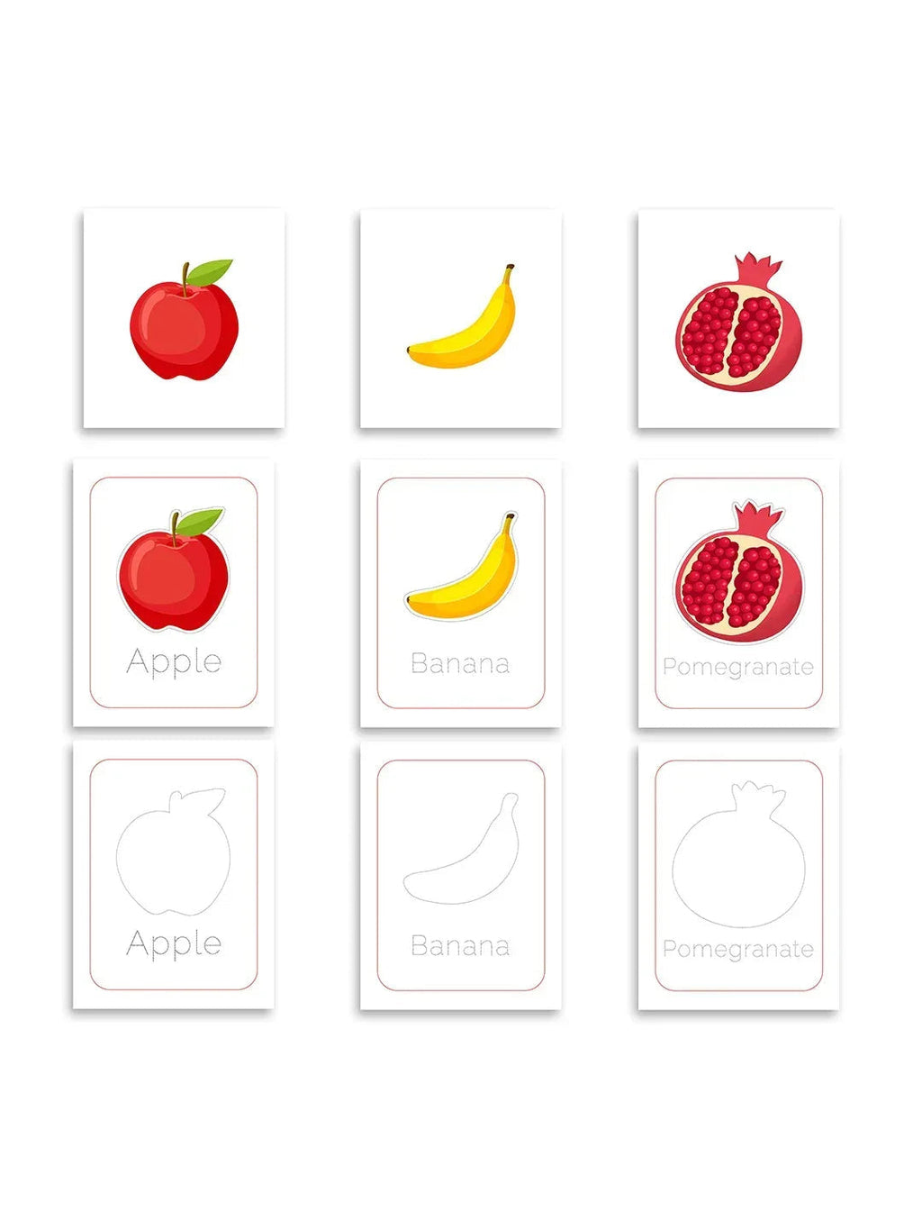 iLearnNGrow Baby’s First Fruits Flash Cards – Interactive Learning Flash Card Set for Kids