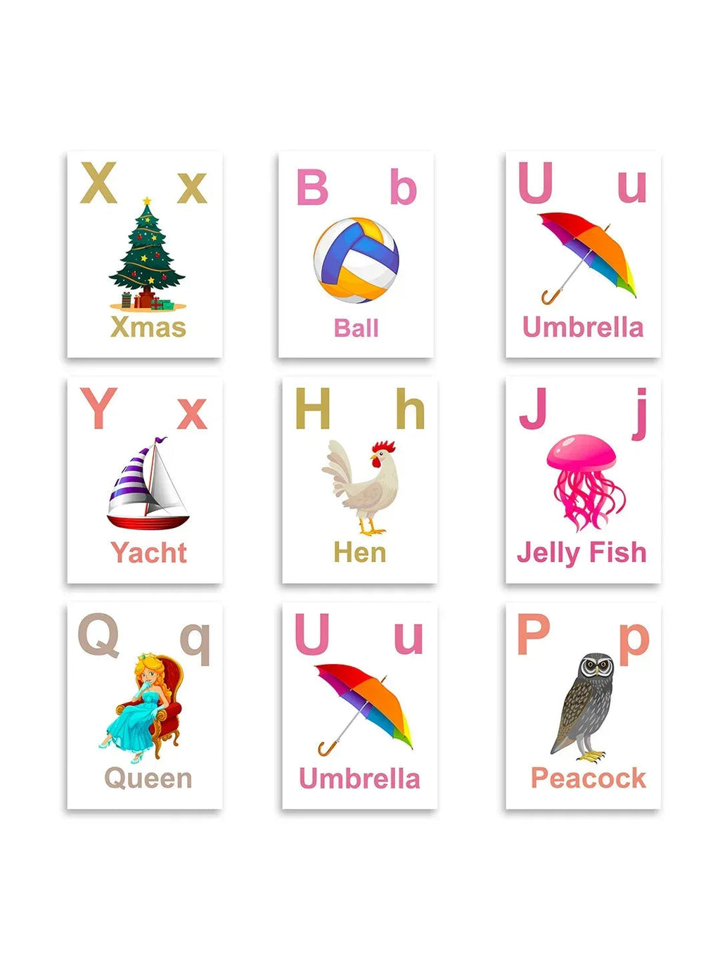 iLearnNGrow Baby’s First Alphabets Flash Cards – Alphabet Learning Cards
