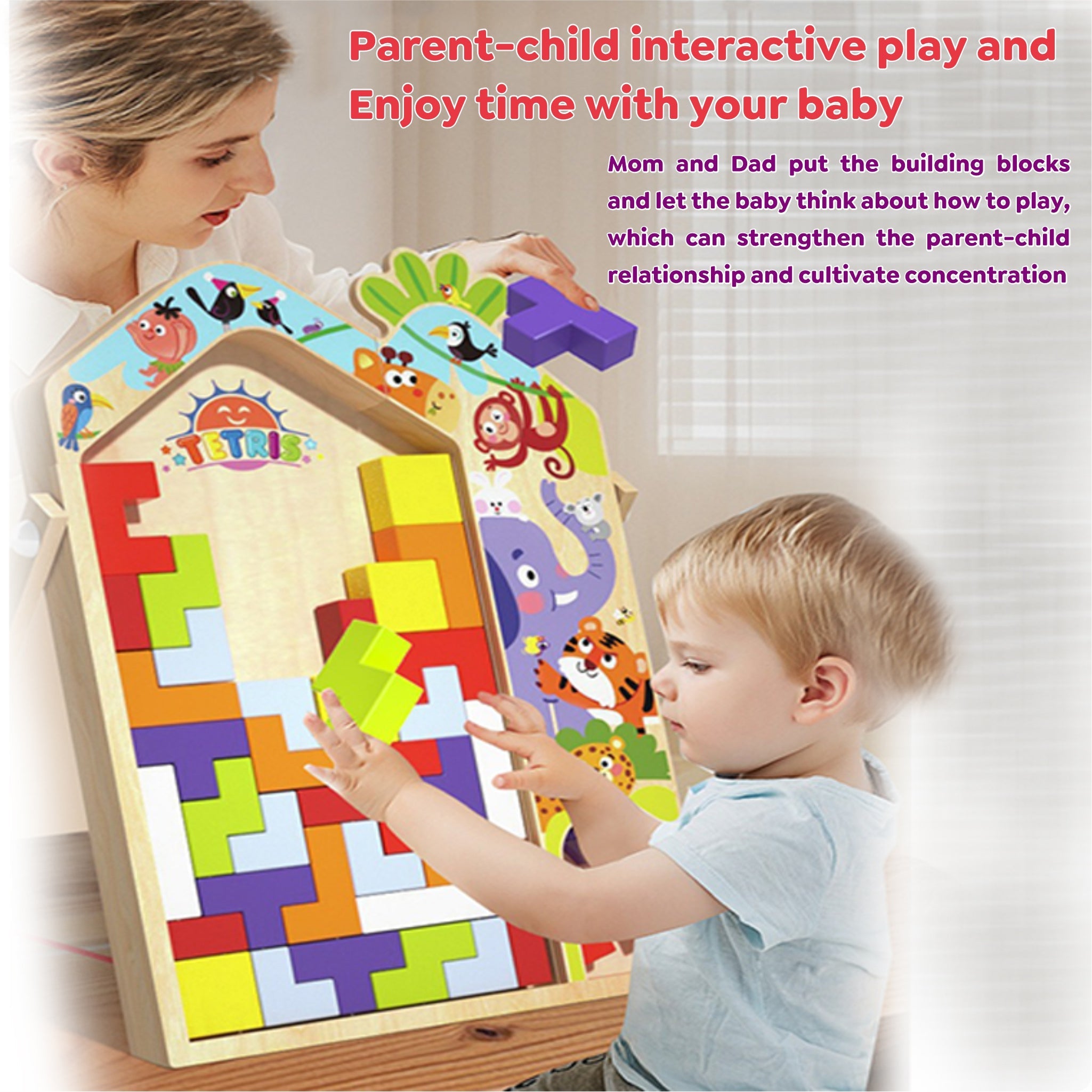 Engaging Wooden Puzzle Game for Kids