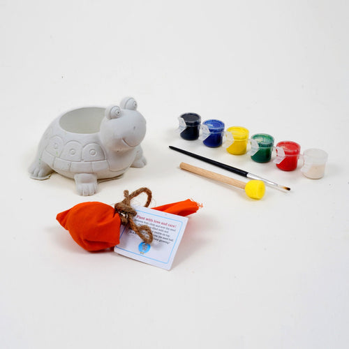 DIY My Little Plant Pot -  Turtle time : Paint and Shine