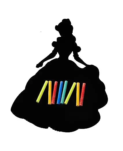 iLearnNGrow Princess Black Board – Cute Kids Chalkboard for Drawing & Learning