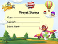 School Notebook Labels - Air Transport