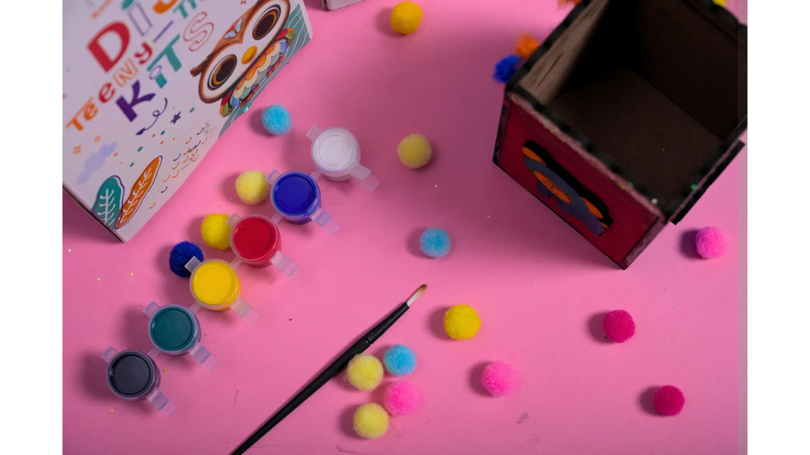 Teeny Tiny DIY Pen Stand Craft Kit – Desk Organizer Craft Set for Kids | ilearnngrow