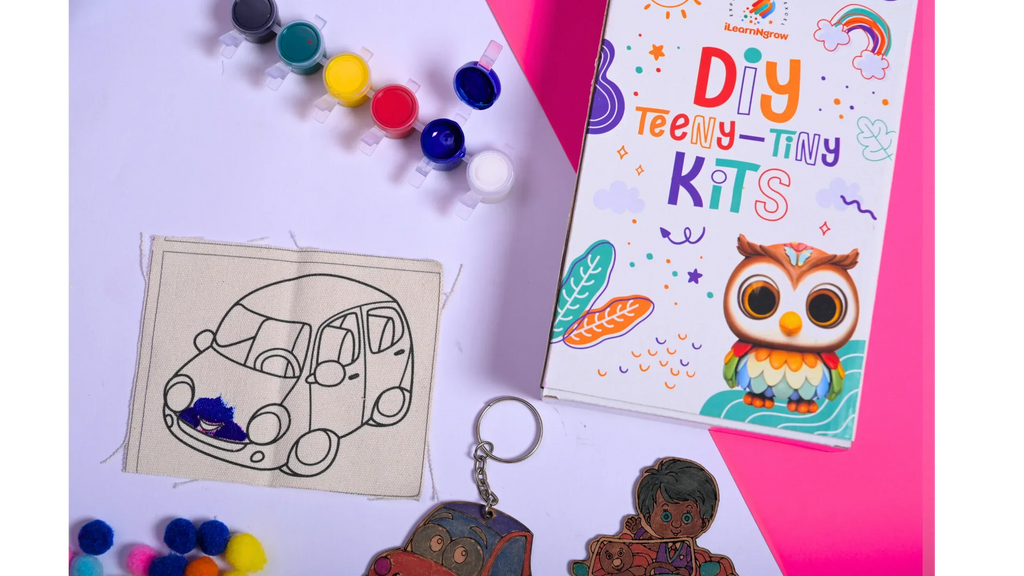 Teeny Tiny DIY Car Painting Kit for Kids – 3‑in‑1 Vehicle Craft Set | ilearnngrow