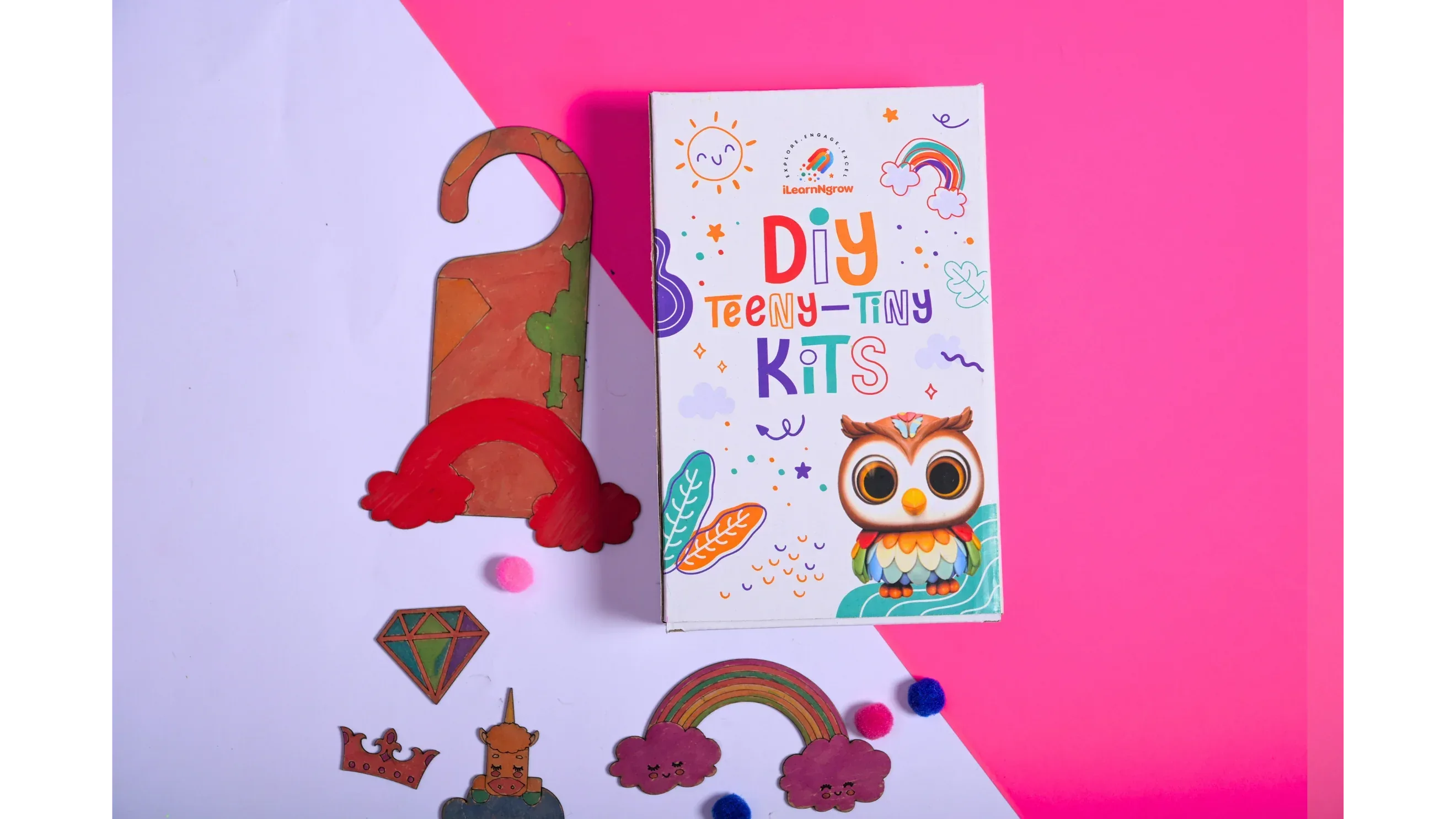 Teeny Tiny DIY Unicorn Name Plate Kit & Door Knob Craft Kit