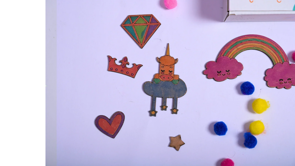 Teeny Tiny DIY Unicorn Name Plate Kit & Door Knob Craft Kit
