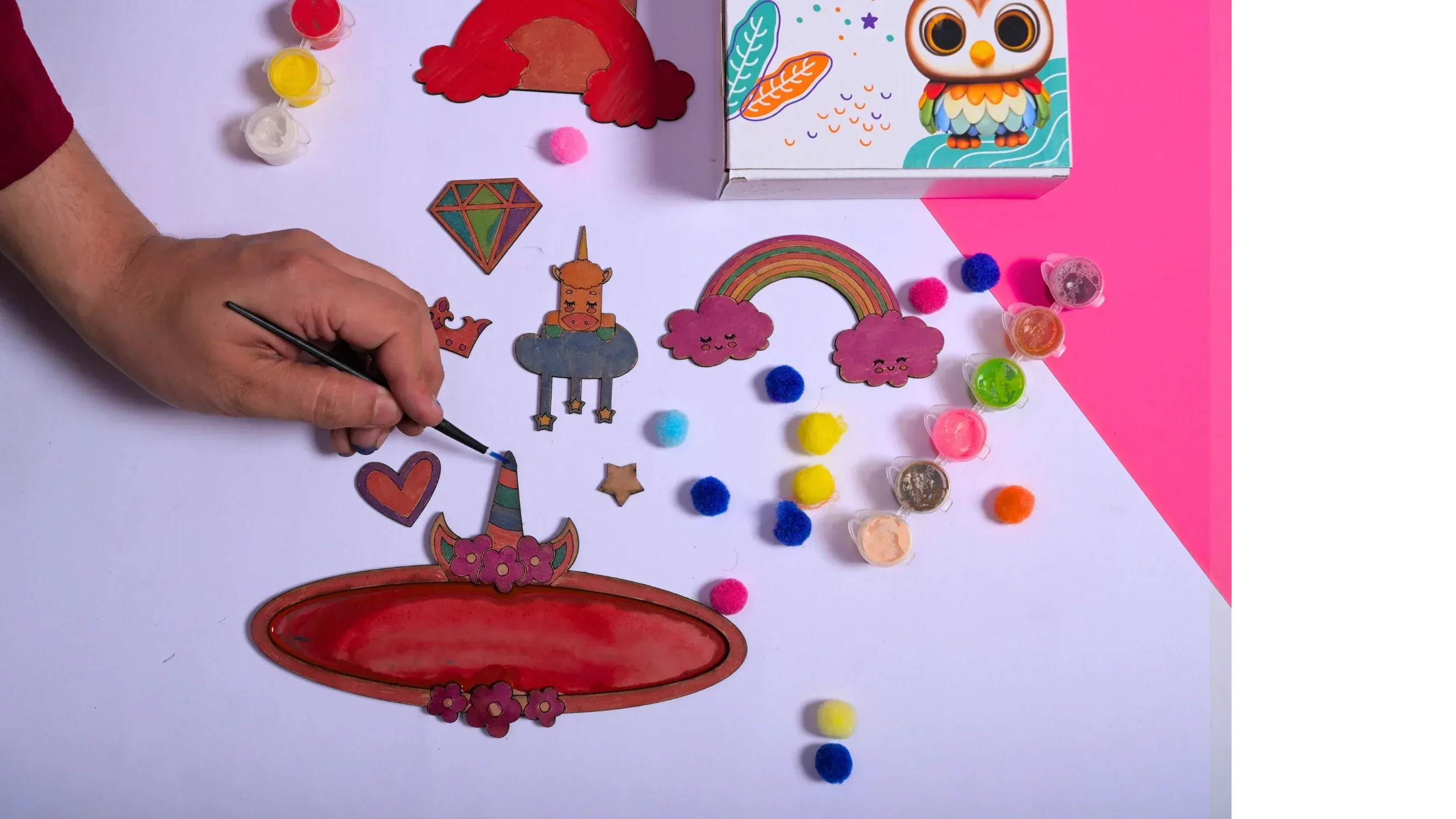 Teeny Tiny DIY Unicorn Name Plate Kit & Door Knob Craft Kit