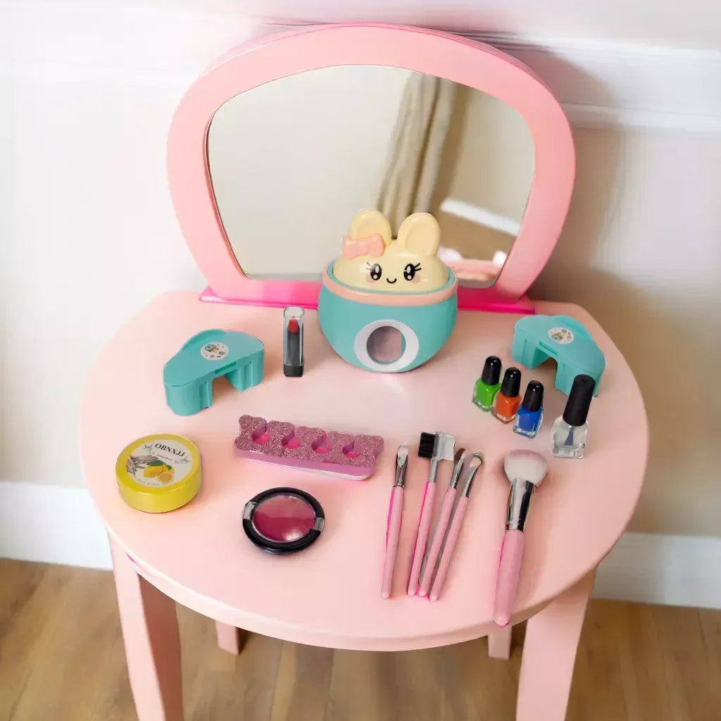 Premium Makeup Kit for Girls – Kids Makeup Set with Nail Machine