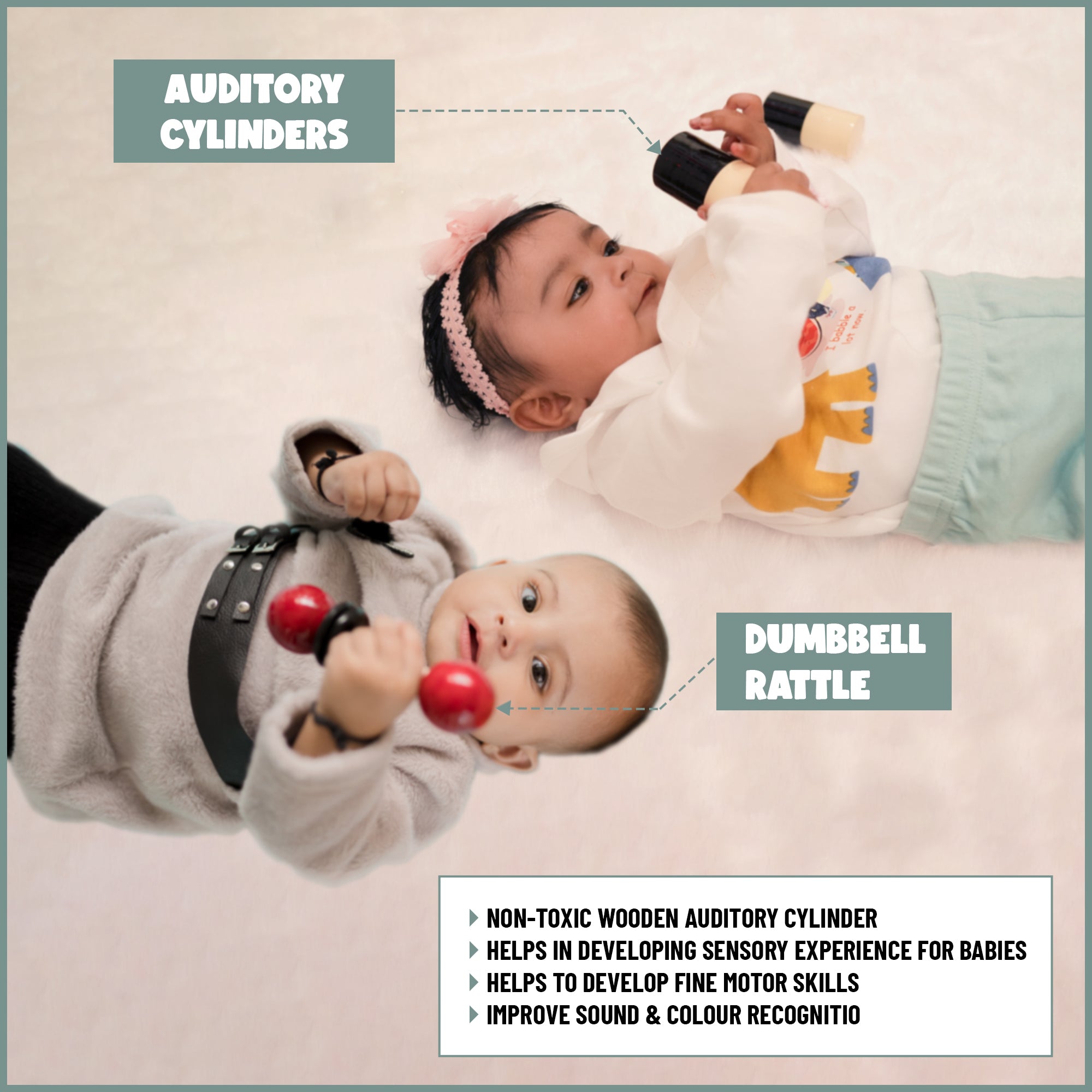 Montessori Activity Toys for 0-3 Months