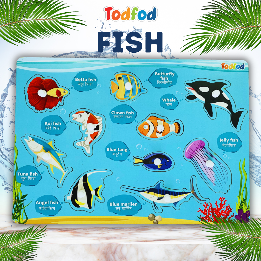 Wild Animals & Fish Puzzle