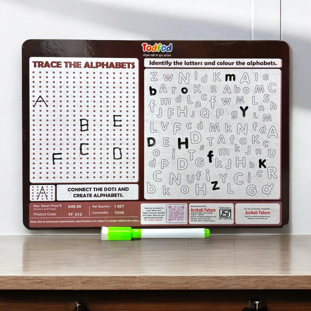 Wooden  ABCD 4-in-1 Learning Board