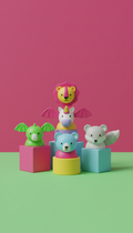 Animal Friends Set with Swappable Parts