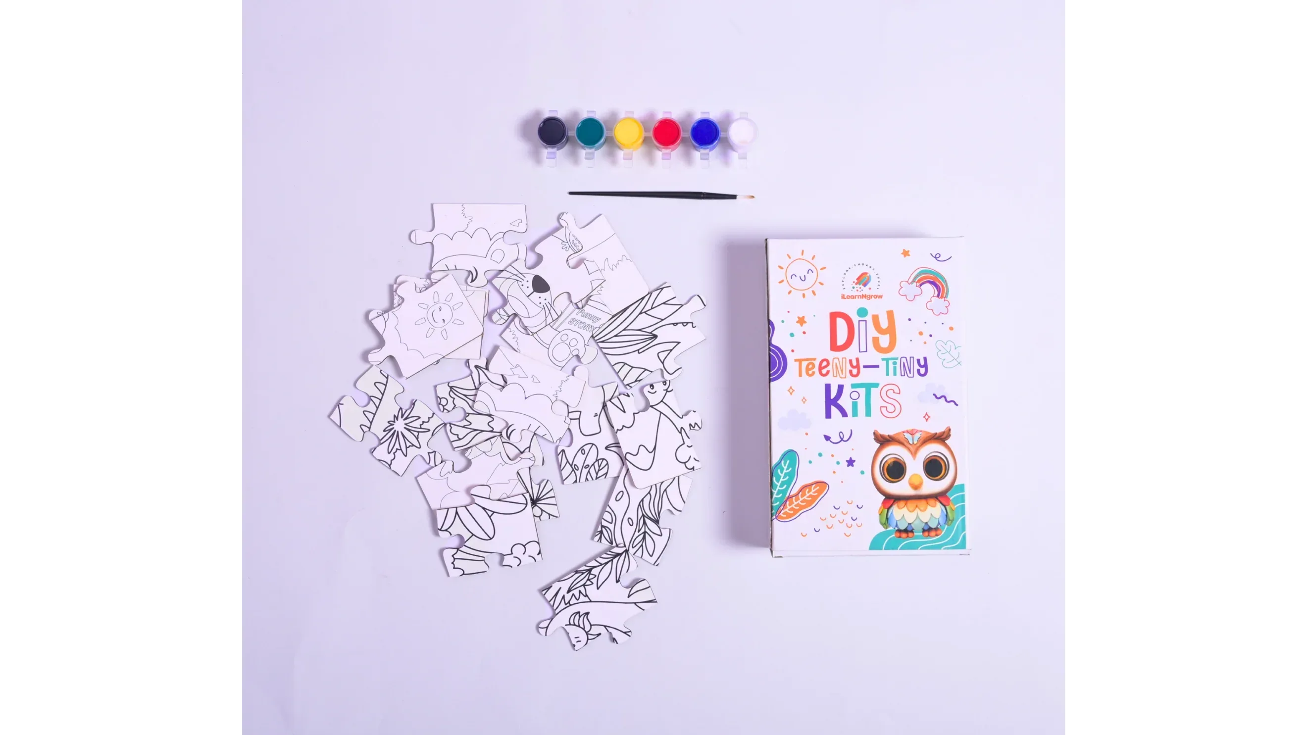 Teeny Tiny DIY Puzzle Set of Two for Kids | Multi-Craft Kids Puzzle Kit