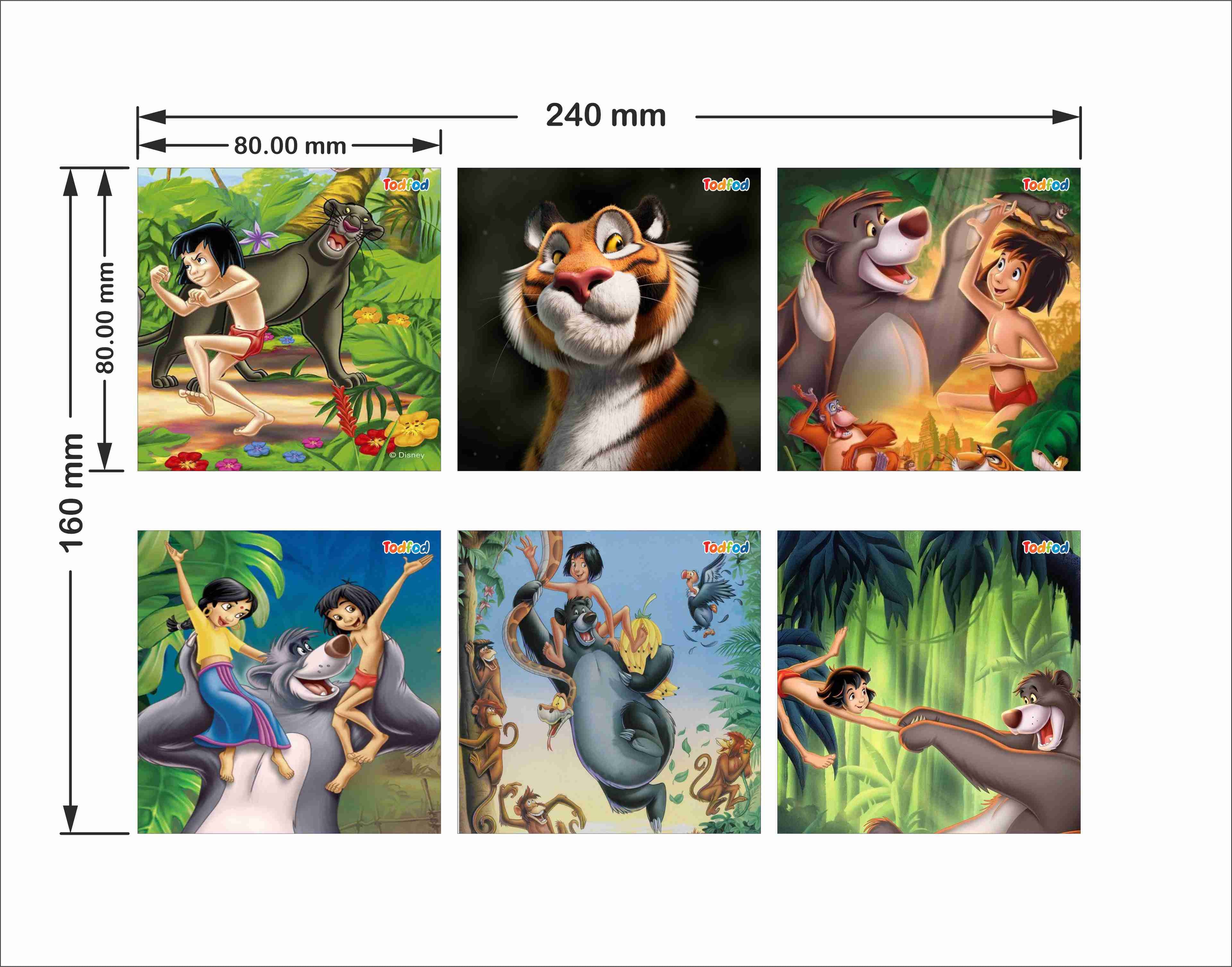 Wooden Jigsaw Puzzle - Jungle Book Mowgli & Friends