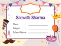 School Notebook Label-Birthday Theme