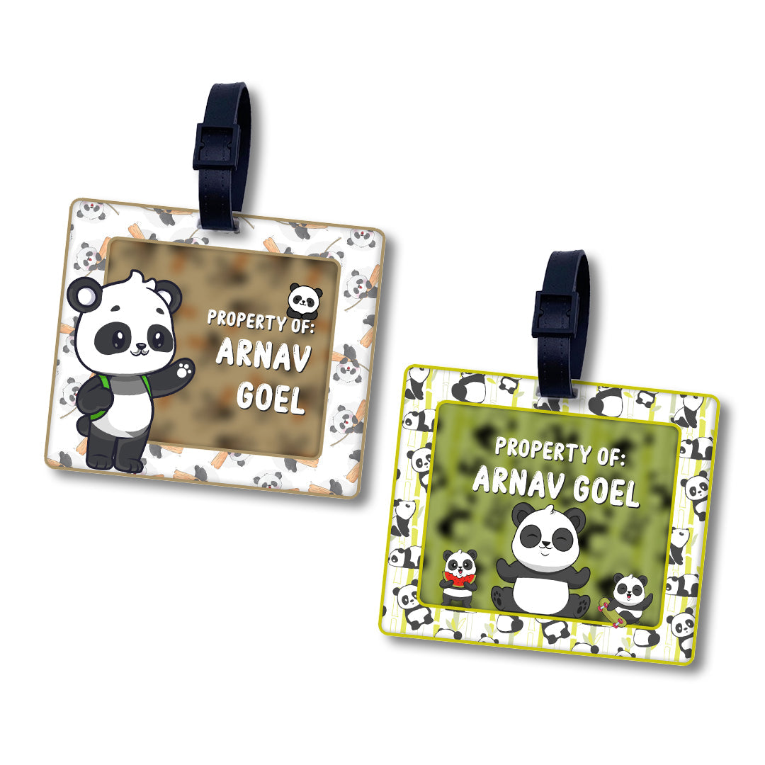 Personalised Luggage Tags-Cute Panda