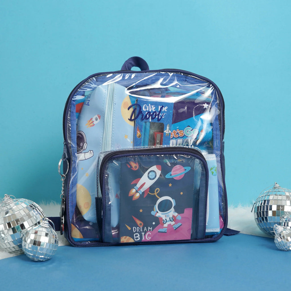 iLearnNGrow 11-in-1 Space Theme Stationery Set for Kids – School & Art Supplies Kit