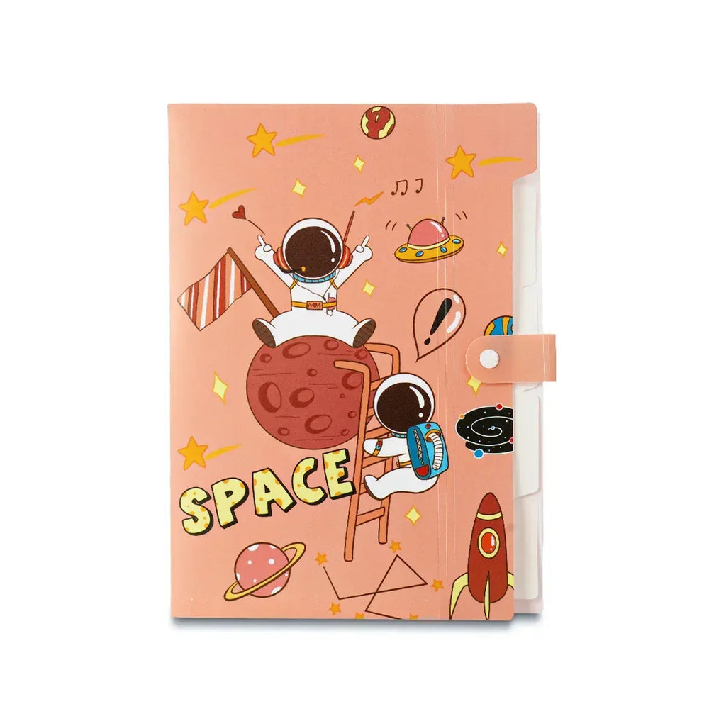 iLearnNGrow Space Theme Folder – Kids Stationery Organizer
