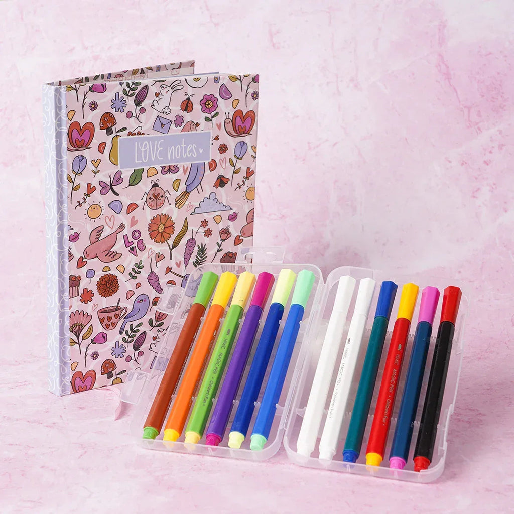 iLearnNGrow Set of 12 Magic Erasable Pens – Smooth Writing with Magic Pen Eraser
