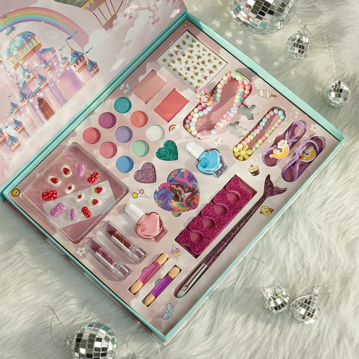 iLearnNGrow 28 Pieces Make Up & Accessory Kit –Complete Kids Makeup & Accessory Kit