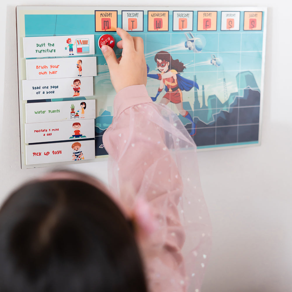 Magnetic Reward Chart Super Man (4-12 years)