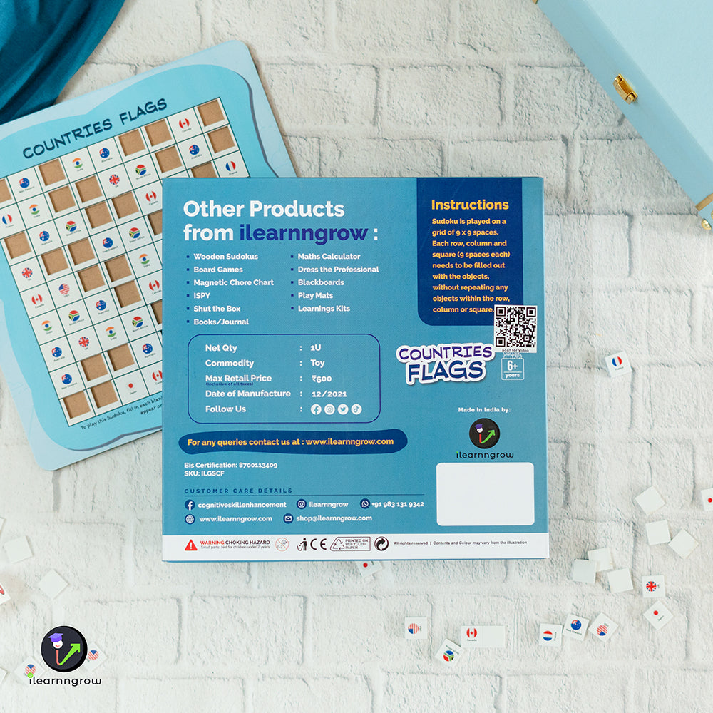 Countries Flag Sudoku (6-8 years)
