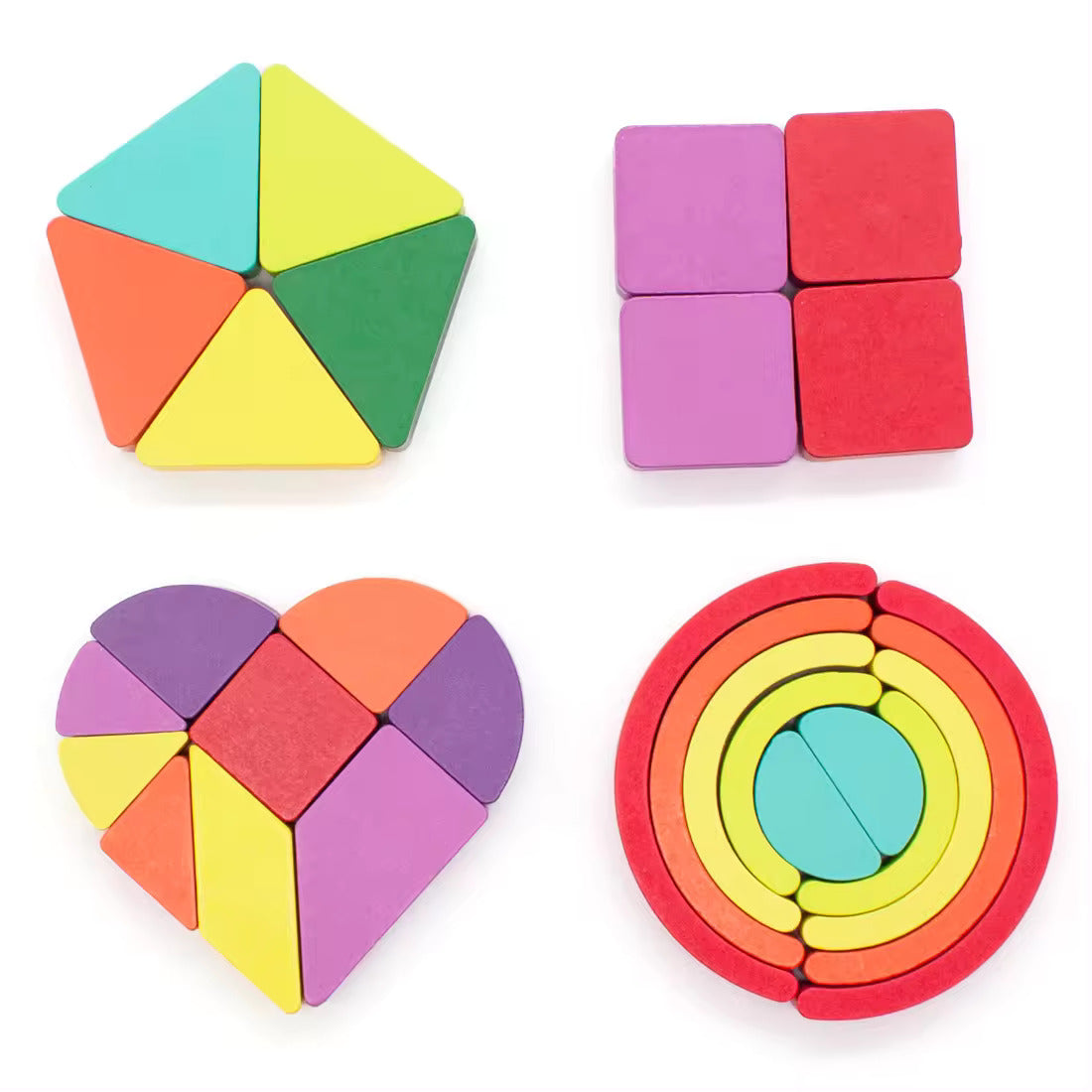 Fraction Puzzle Board - Educational Wooden Toy for Kids