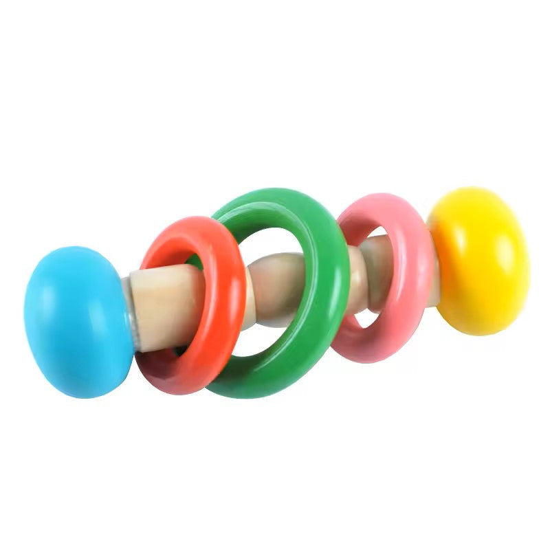Rattle Gift Set - Colorful Wooden Toy Set of 4