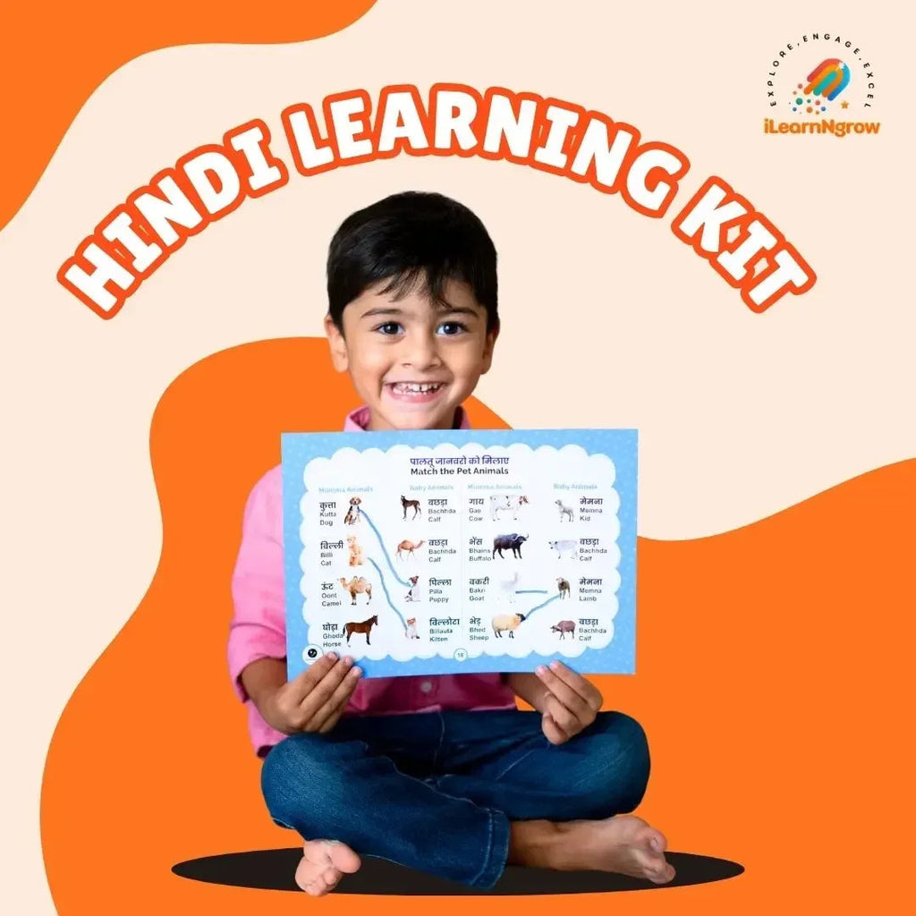 Hindi Learning Kit for Kids with Pencil Gripping Book – Varnamala, Tracing & Early Writing Practice Set