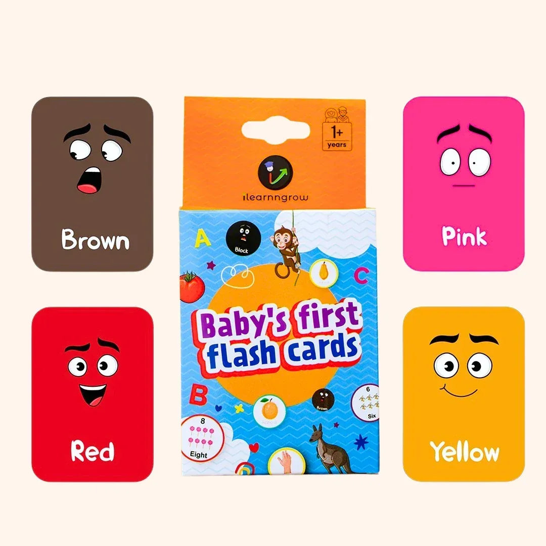 7-in-1 Toddler Flash Cards Combo | Alphabets, Numbers, Colors, Shapes | Age 1+