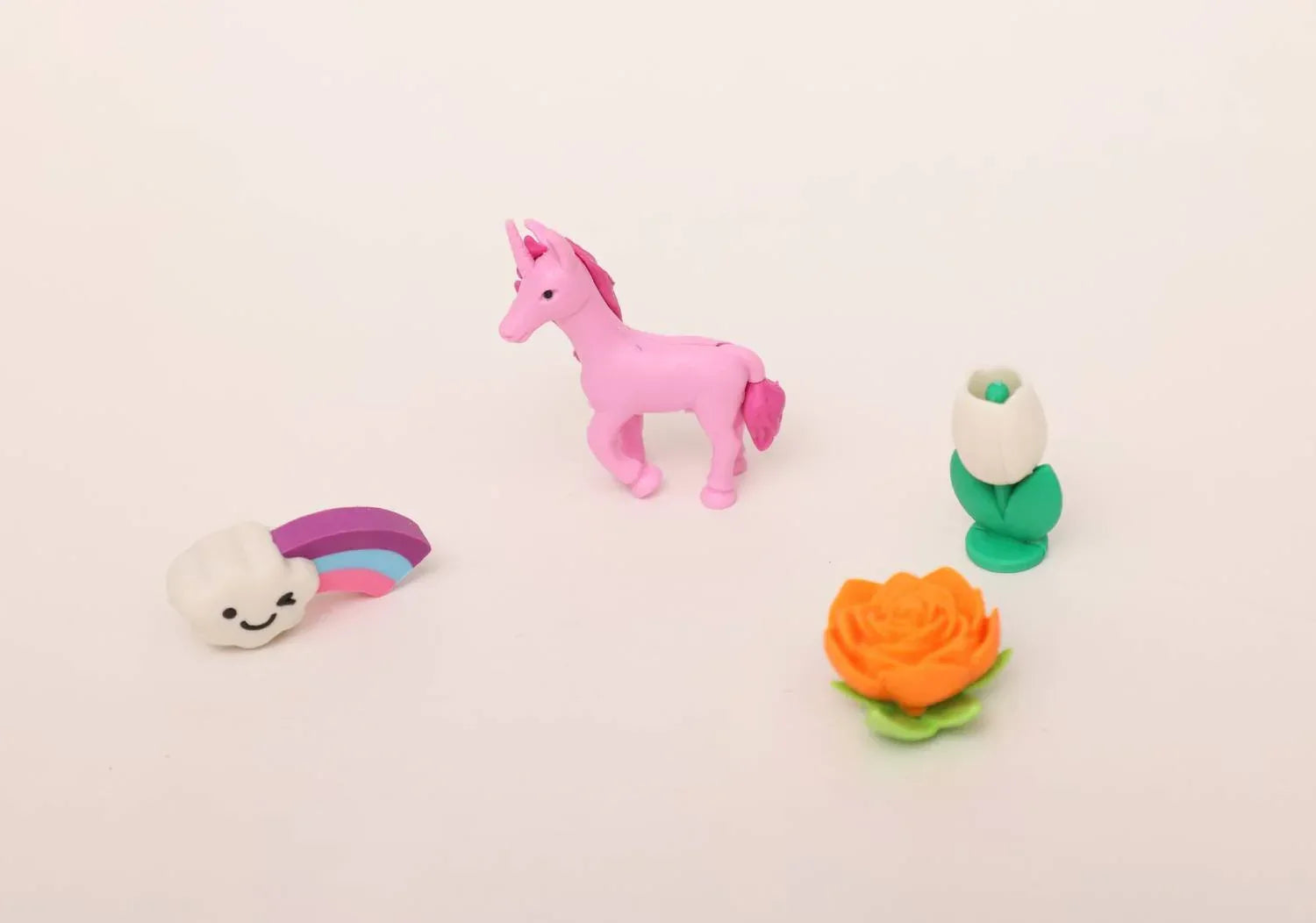 iLearnNGrow Unicorn Eraser Set – Fun Toy & Mermaid Erasers for Kids (4-Piece)