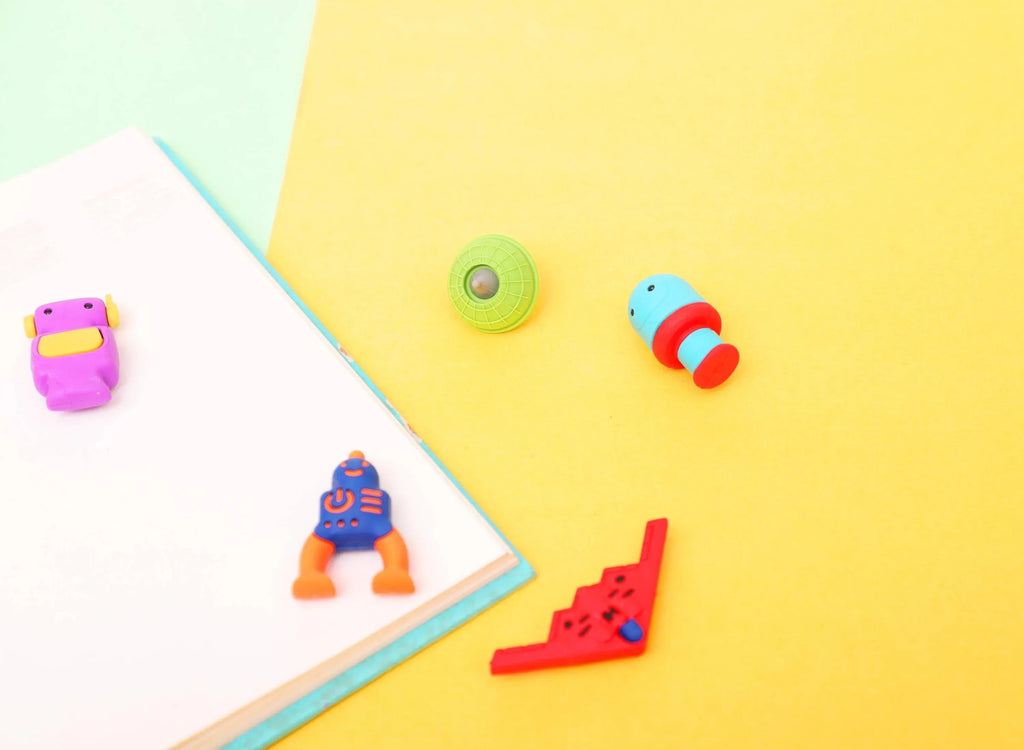 iLearnNGrow Space Theme Eraser Set – Stationery for Kids (Space Eraser Set)