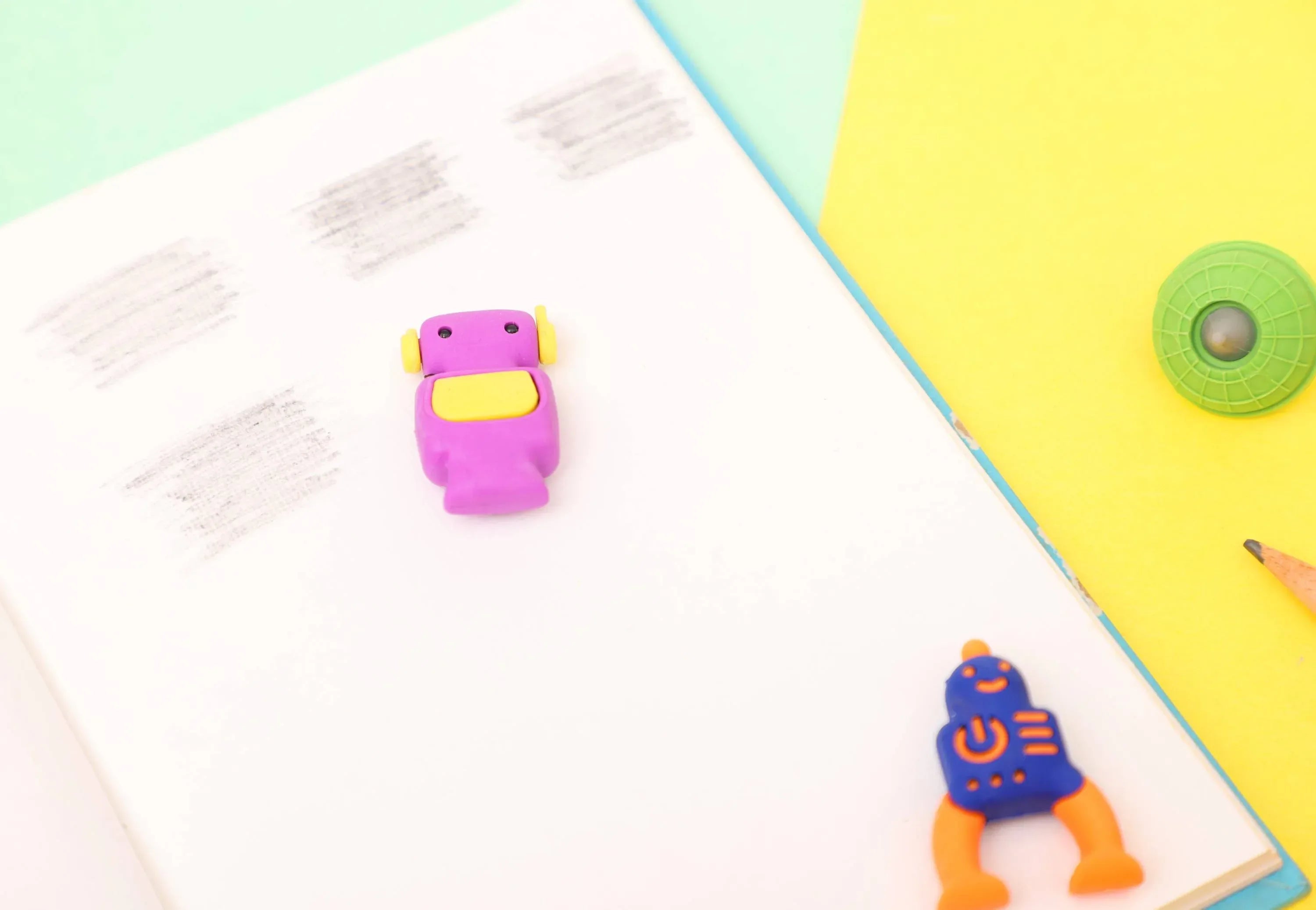 iLearnNGrow Space Theme Eraser Set – Stationery for Kids (Space Eraser Set)