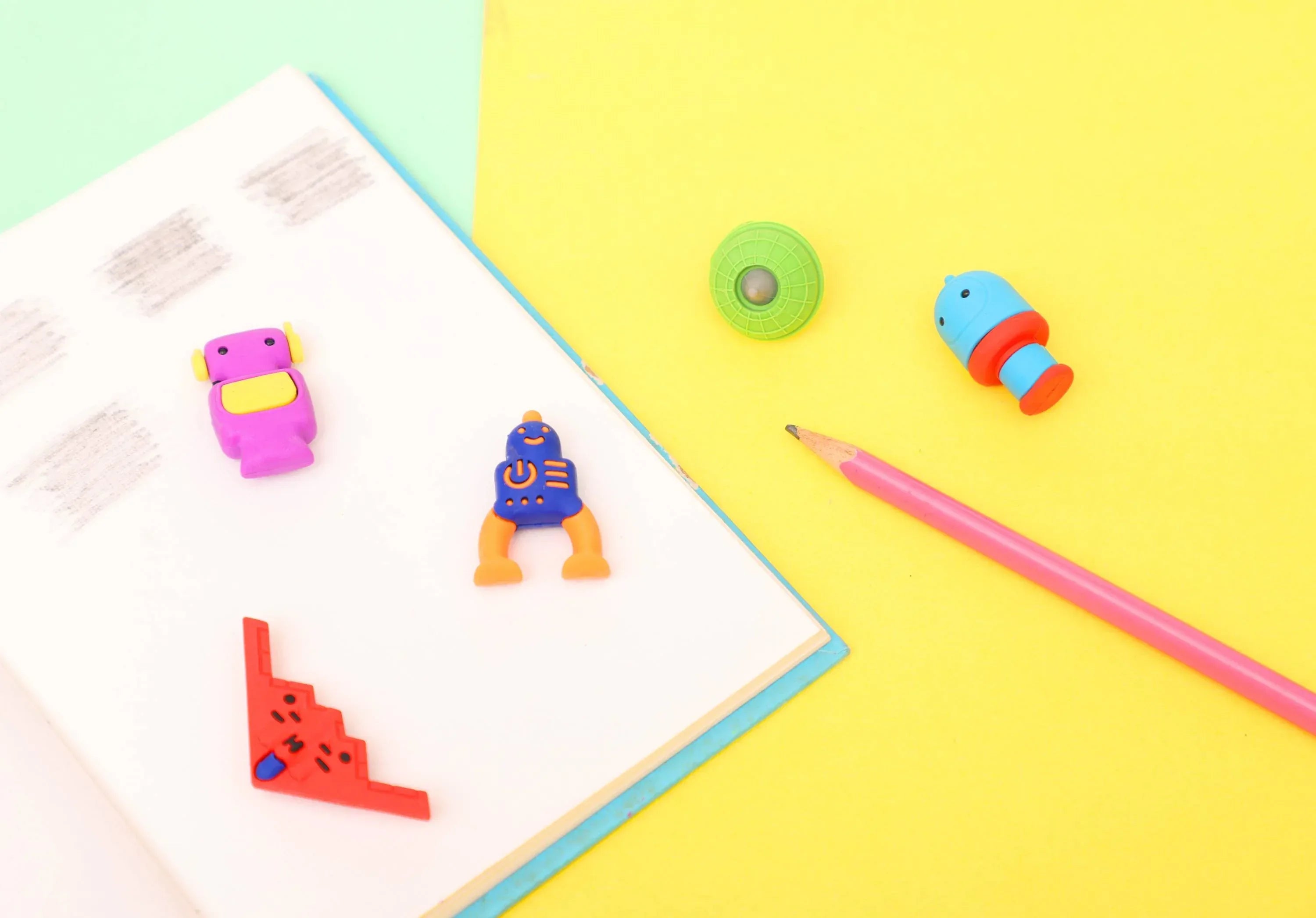 iLearnNGrow Space Theme Eraser Set – Stationery for Kids (Space Eraser Set)