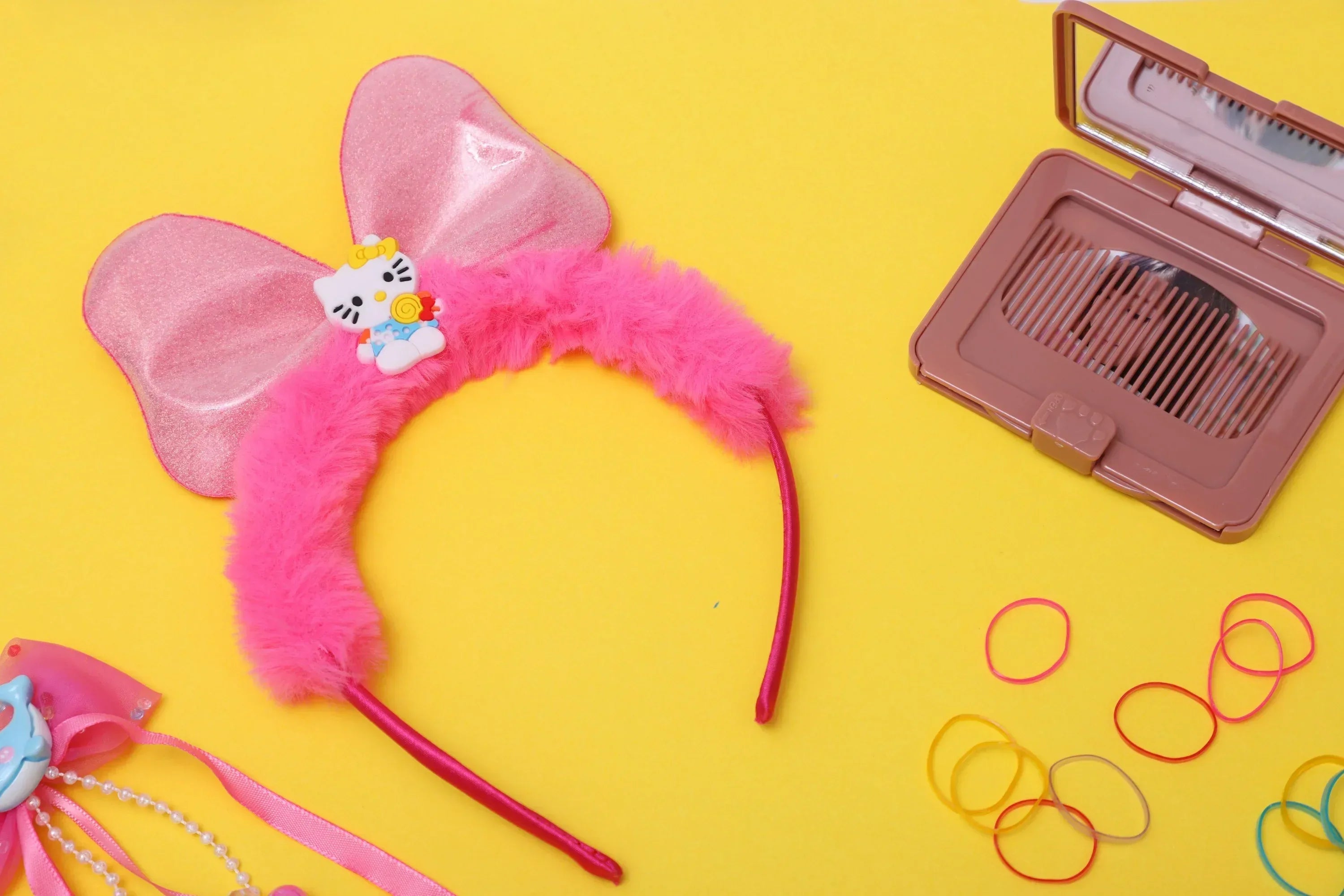 iLearnNGrow Hello Kitty Hair Accessories Set (Hot Pink)