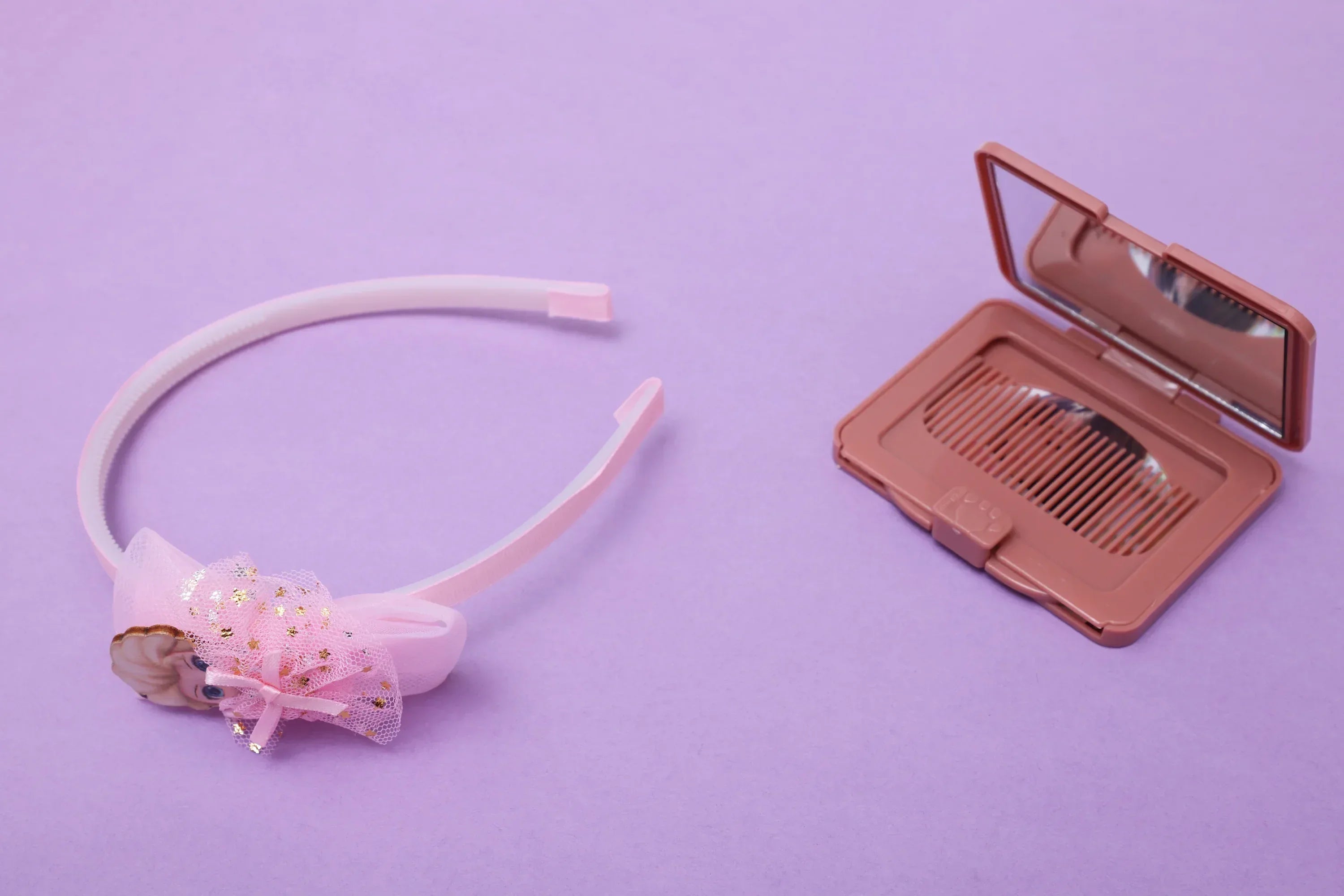 iLearnNGrow Frozen Hair Accessories Set (Pastel Pink)