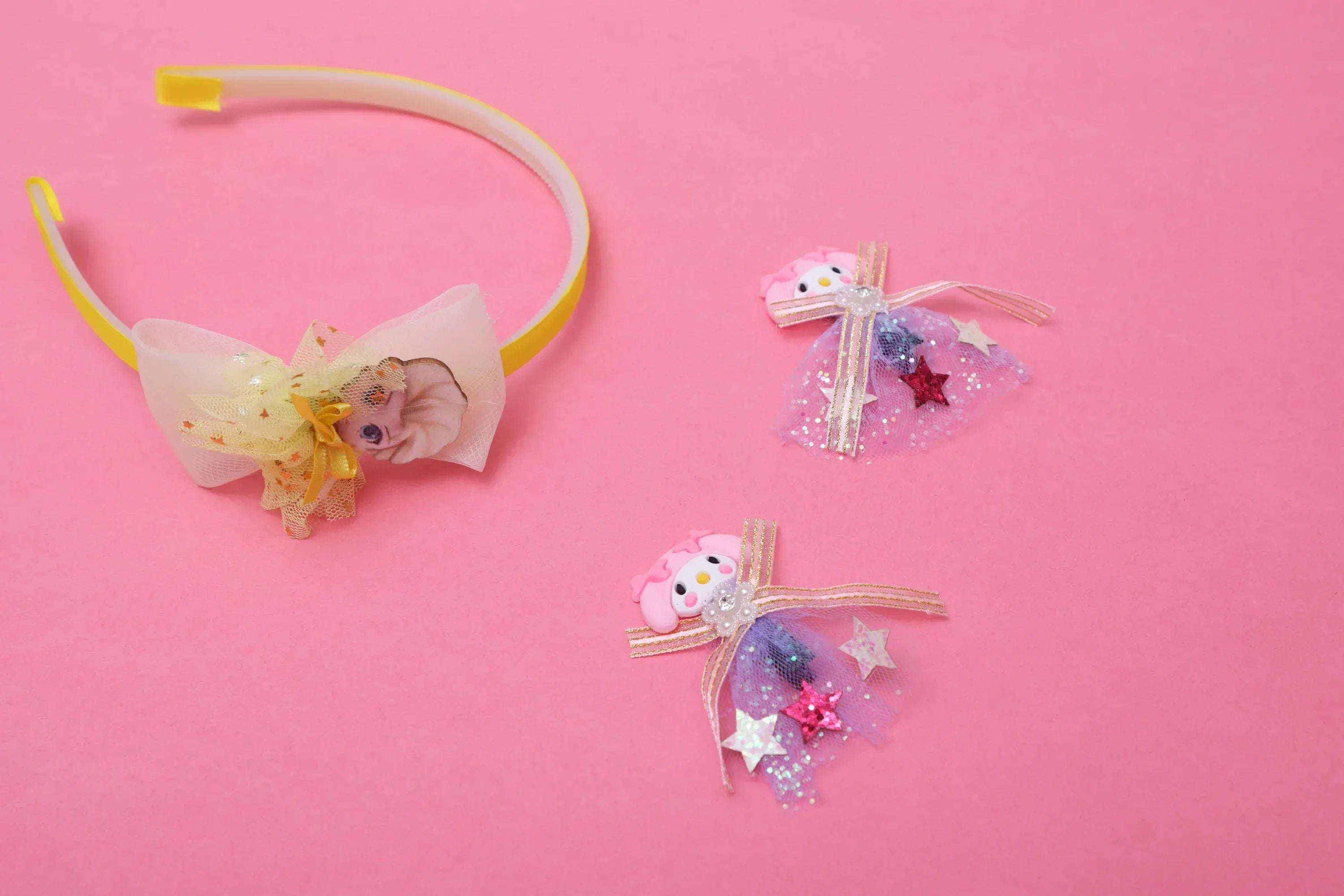 iLearnNGrow Frozen Hair Accessories Set (Yellow)