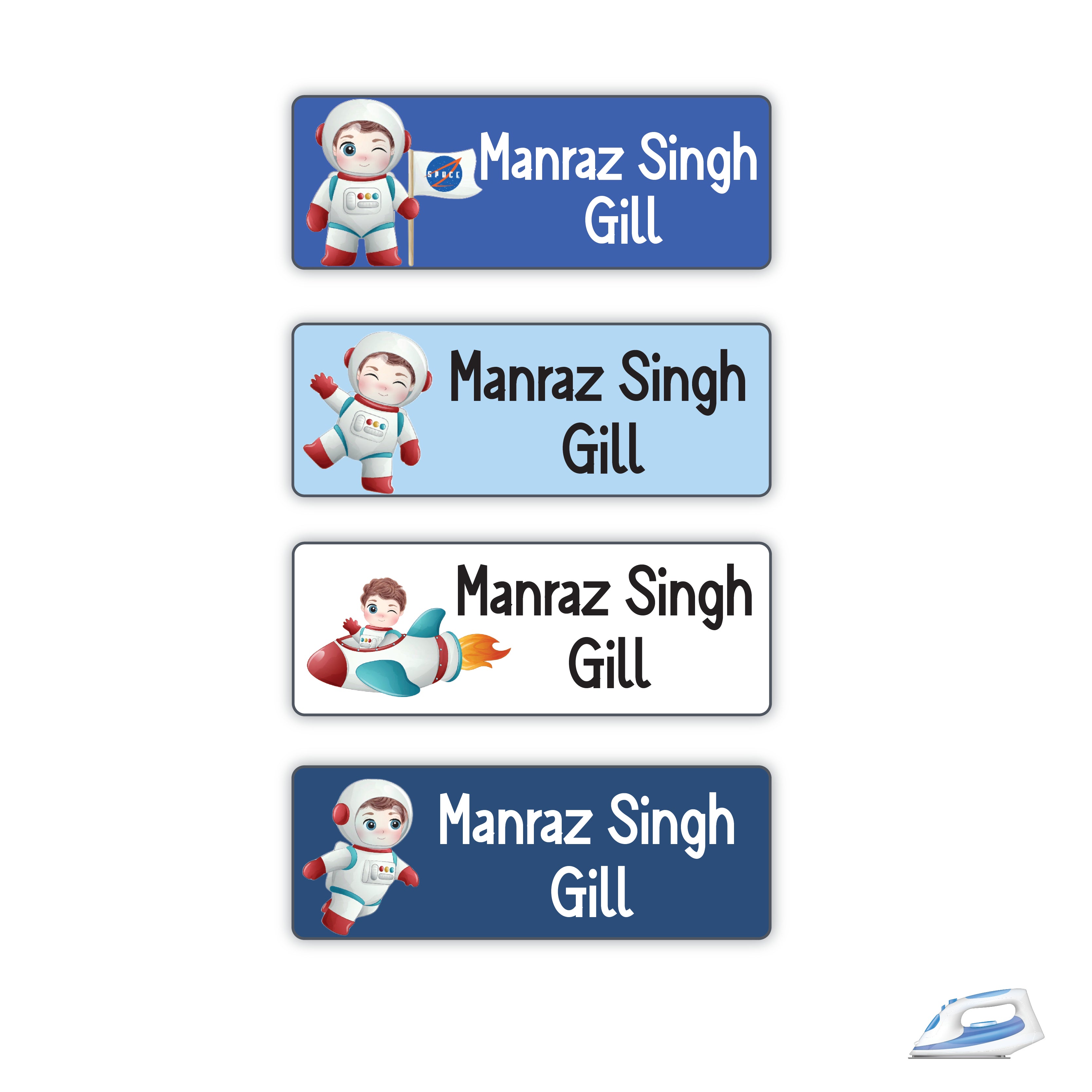 Personalized Iron On Labels (Rectangular)
