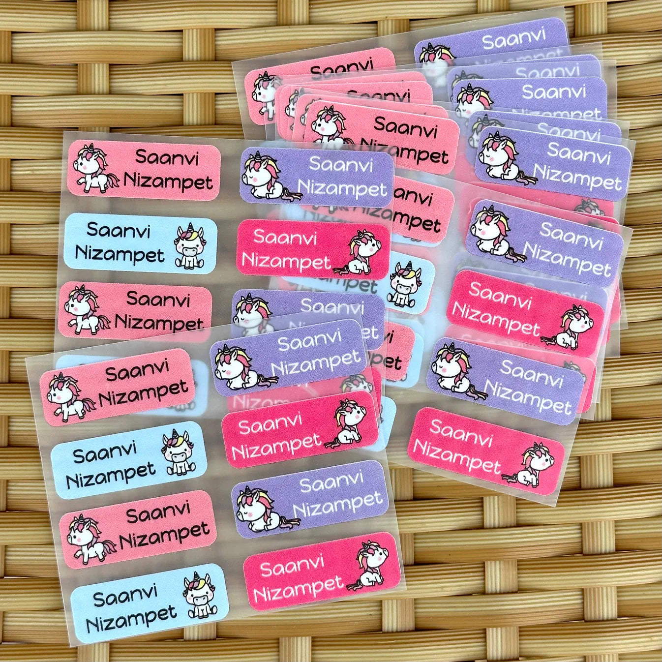 Personalized Iron On Labels (Rectangular)
