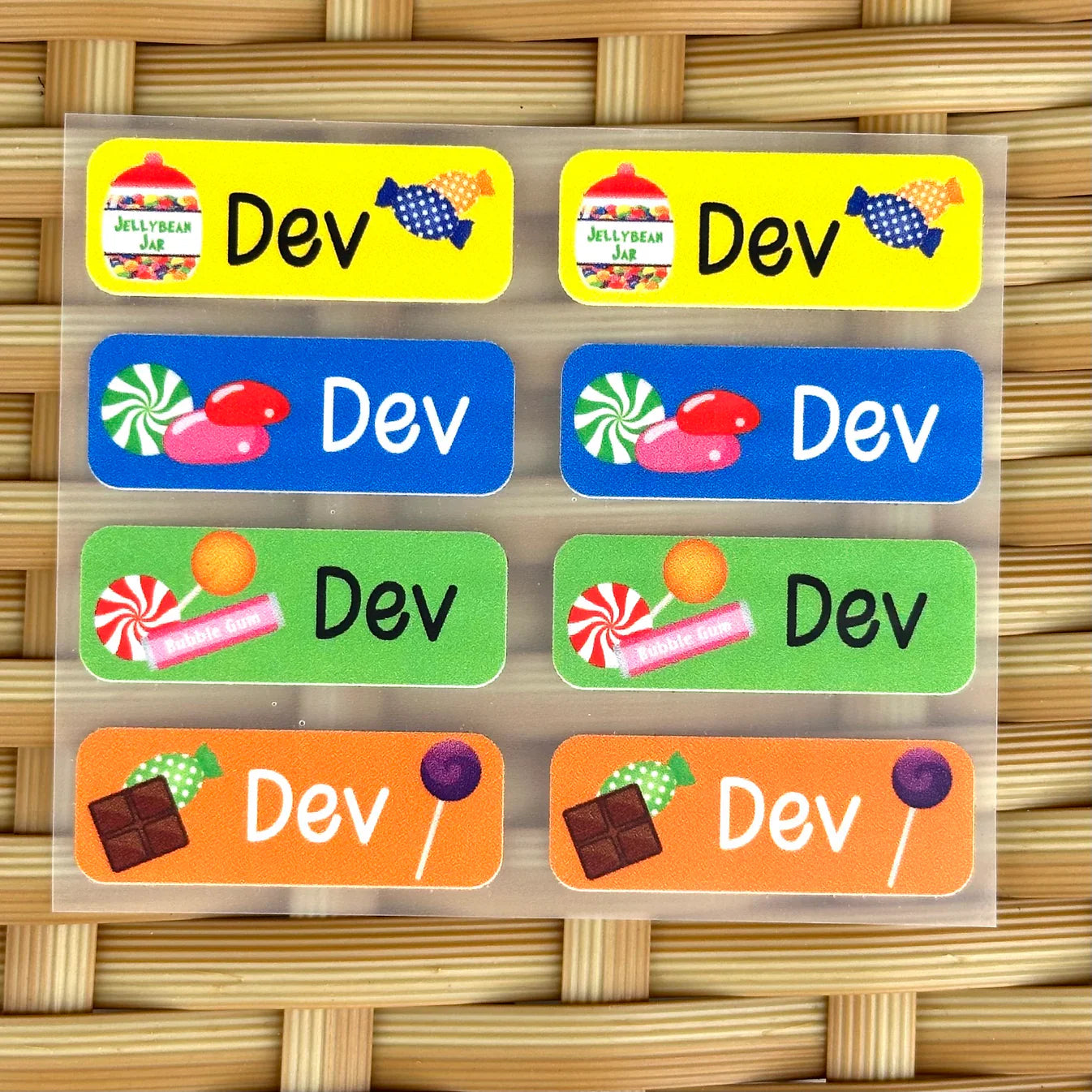 Personalized Iron On Labels (Rectangular)