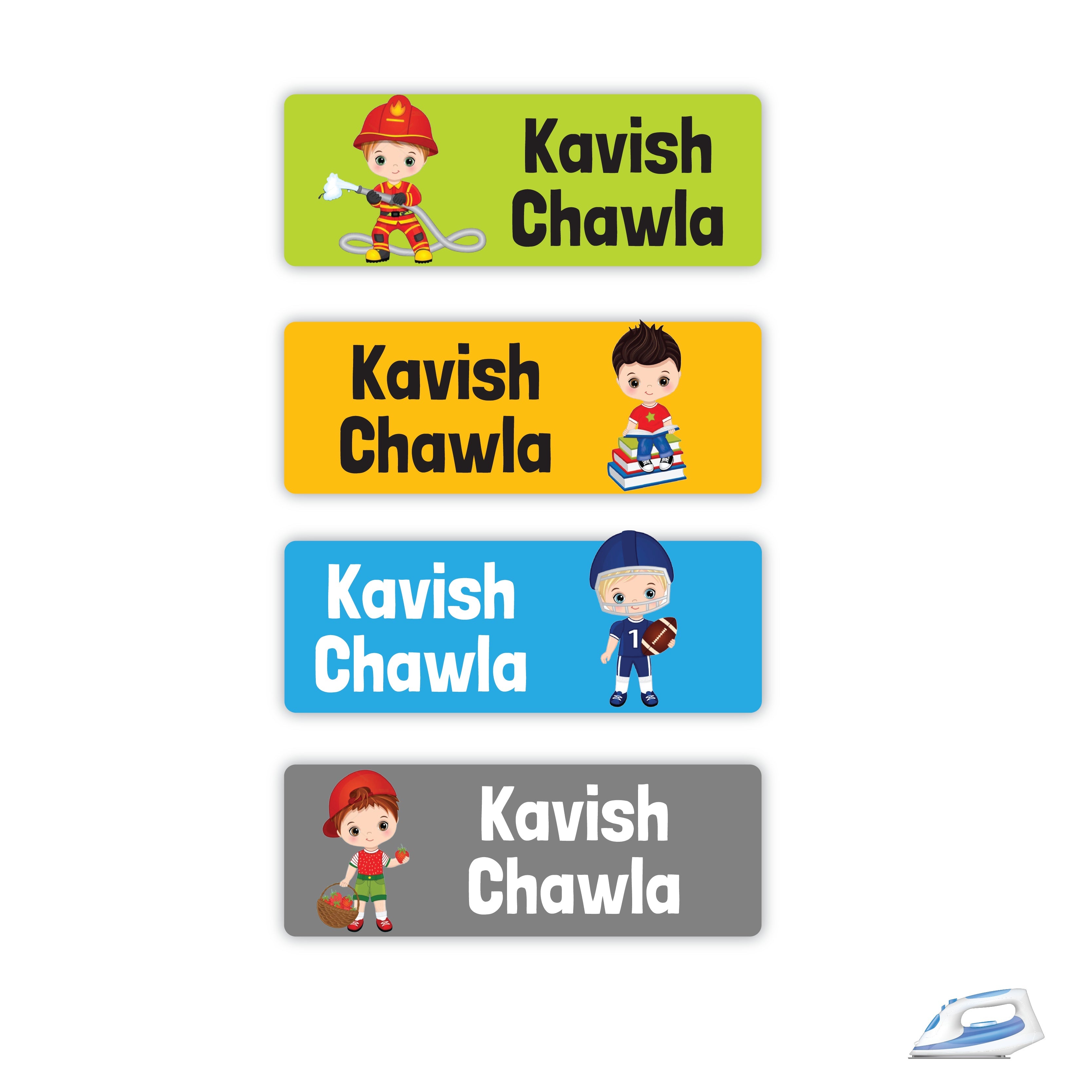 Personalized Iron On Labels (Rectangular)