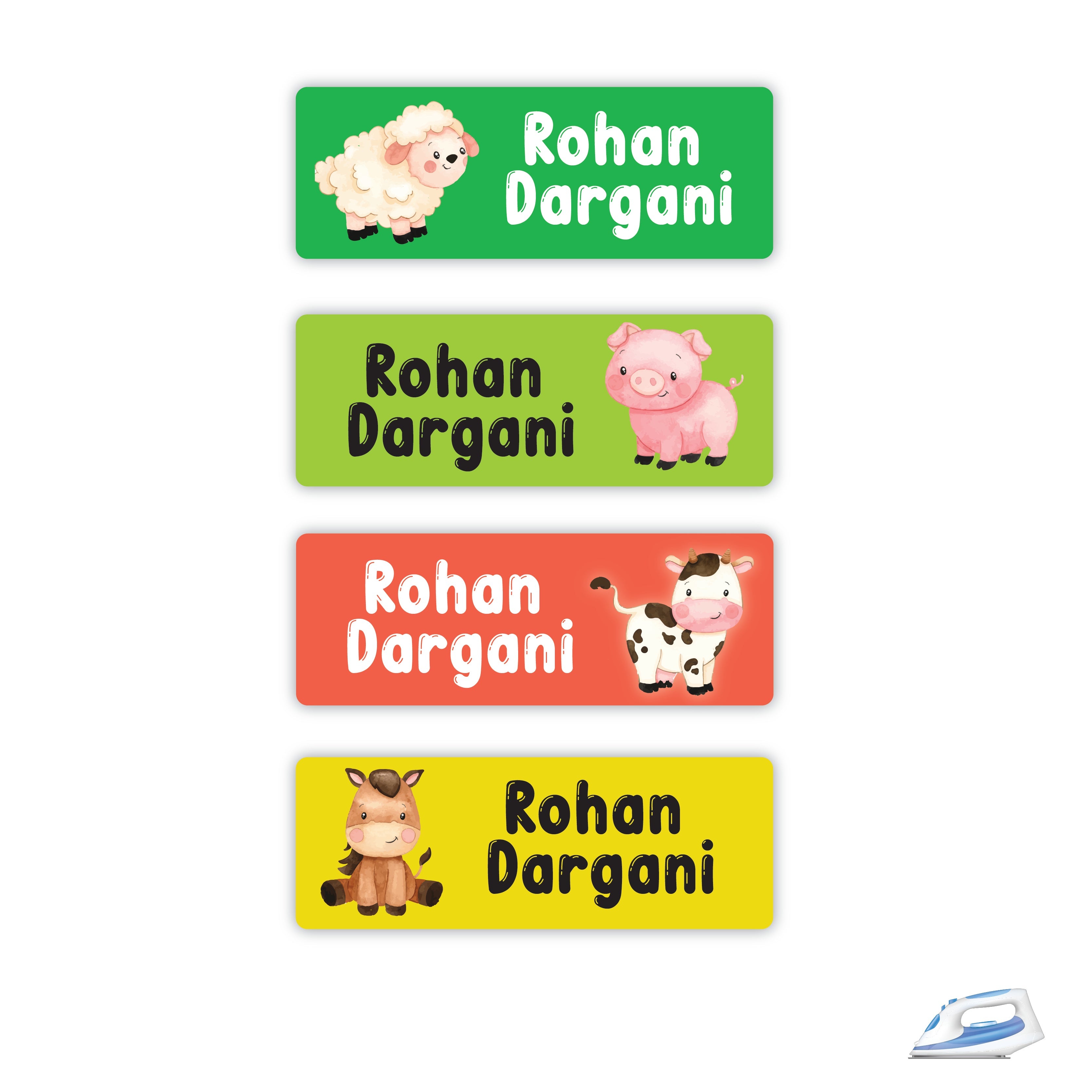 Personalized Iron On Labels (Rectangular)