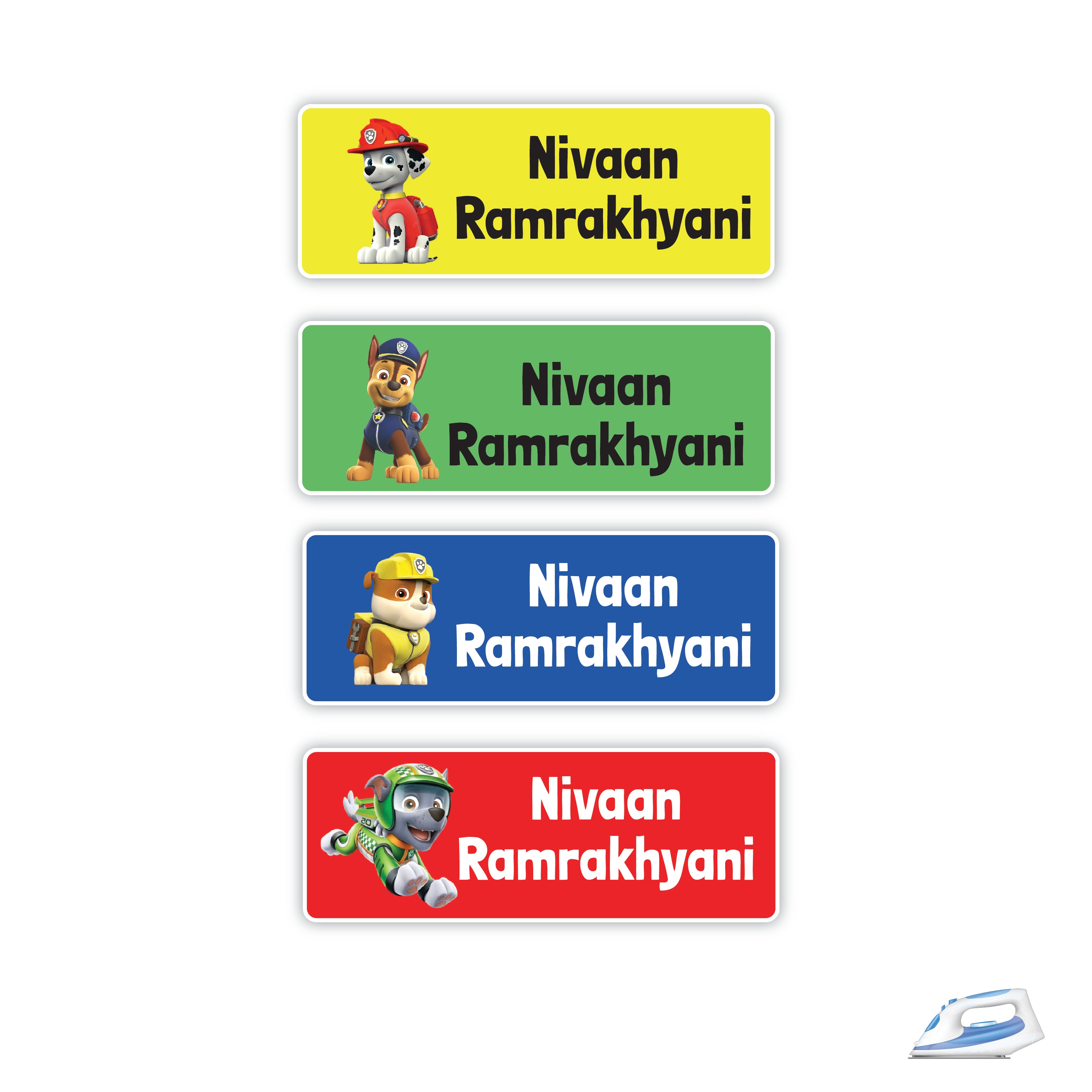 Personalized Iron On Labels (Rectangular)