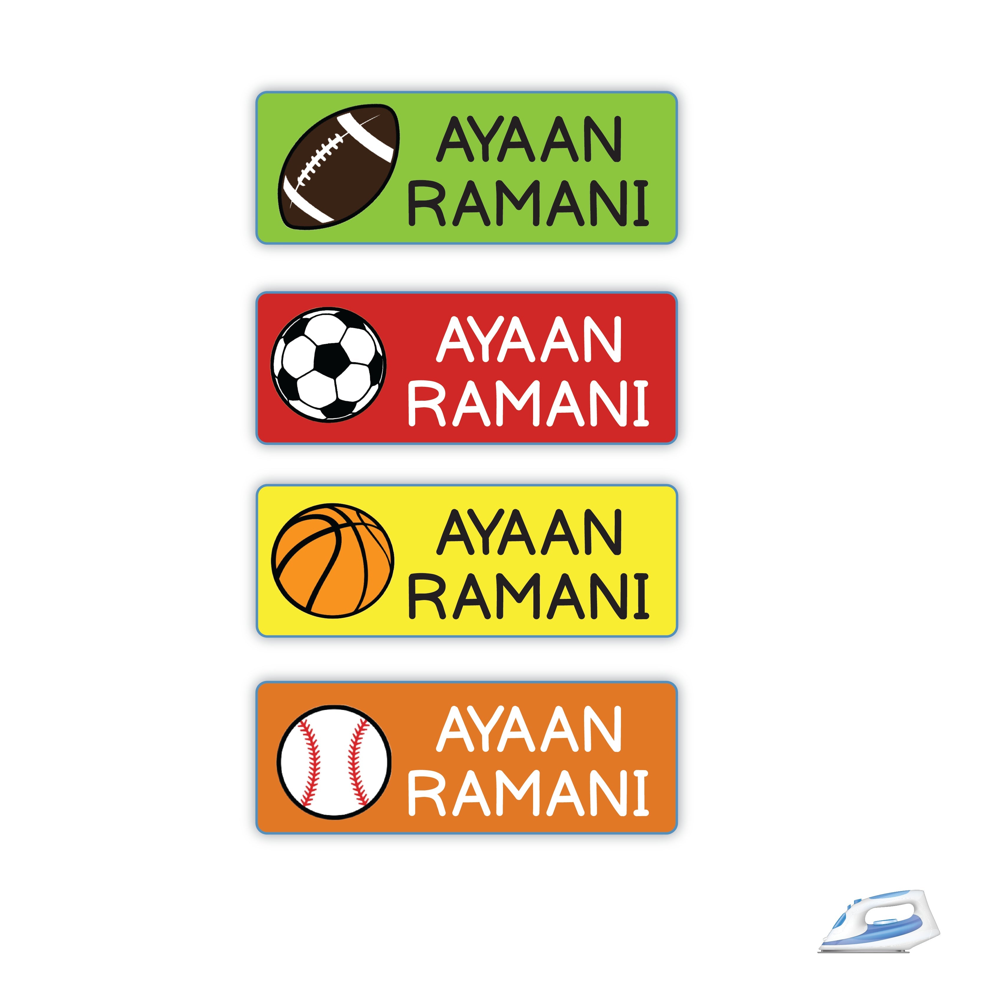 Personalized Iron On Labels (Rectangular)