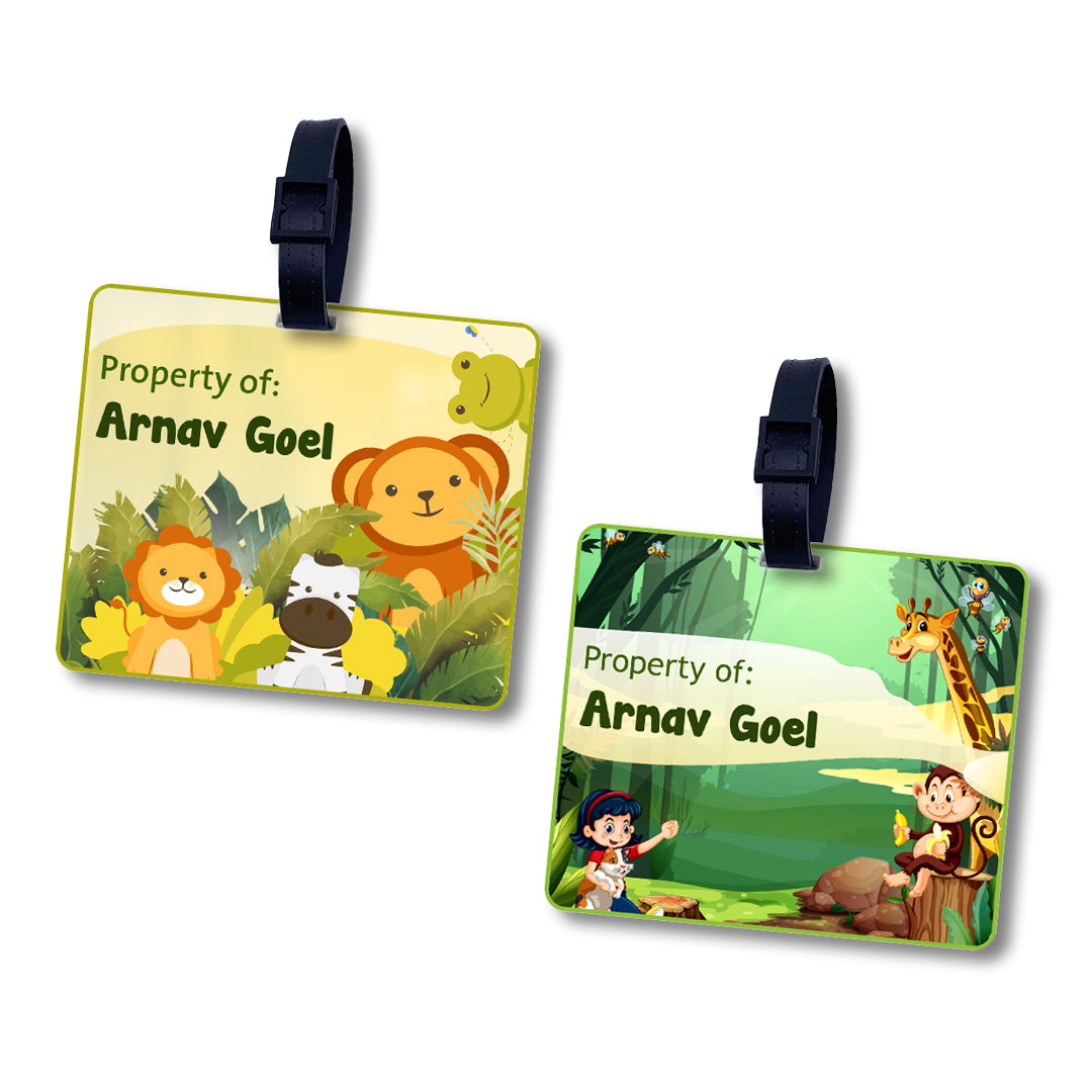 Personalised Luggage Tags - Jungle Theme