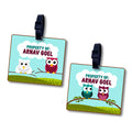 Personalised Luggage Tags-Lazy Owl