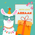 Personalized Gift Cards - Llama