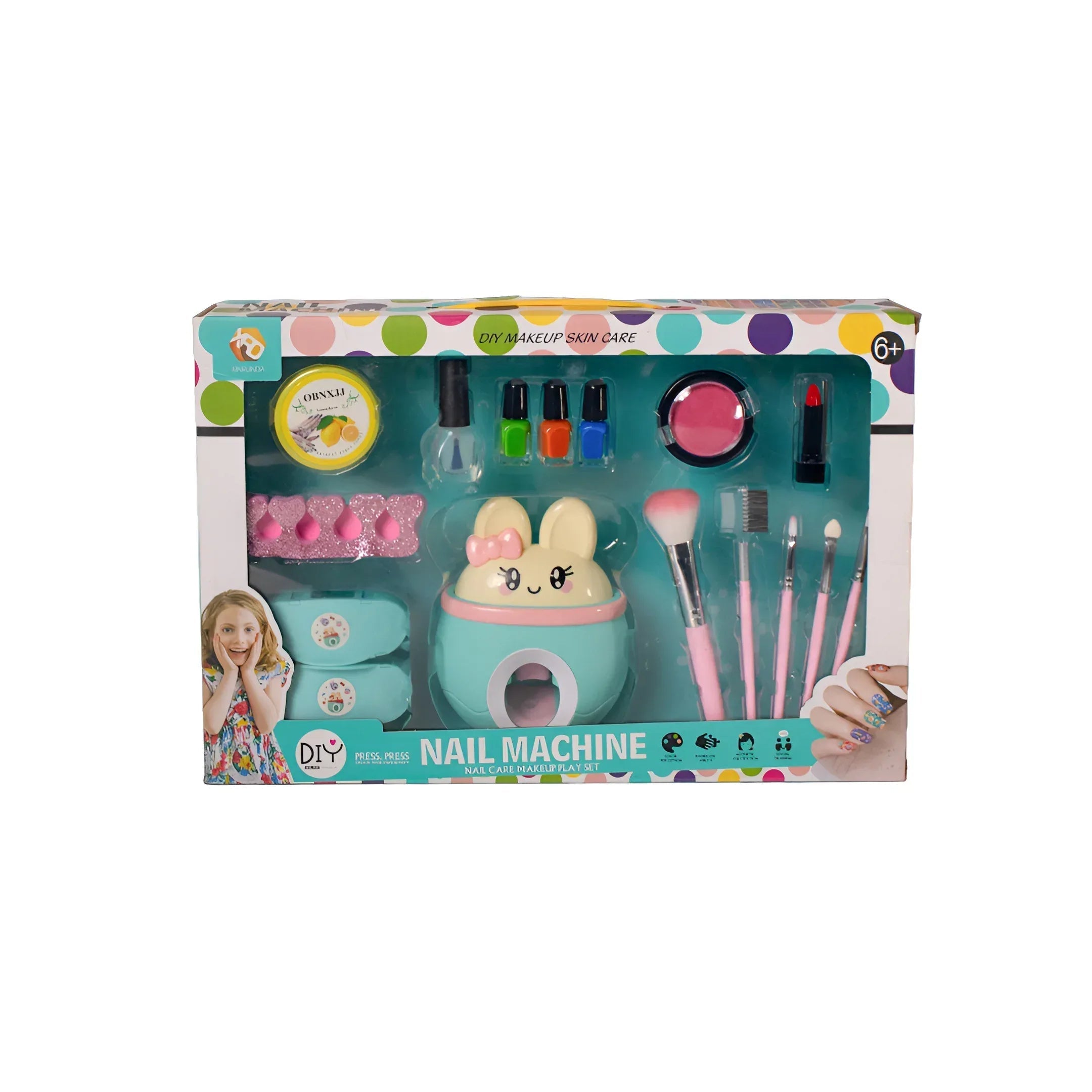 Premium Makeup Kit for Girls – Kids Makeup Set with Nail Machine