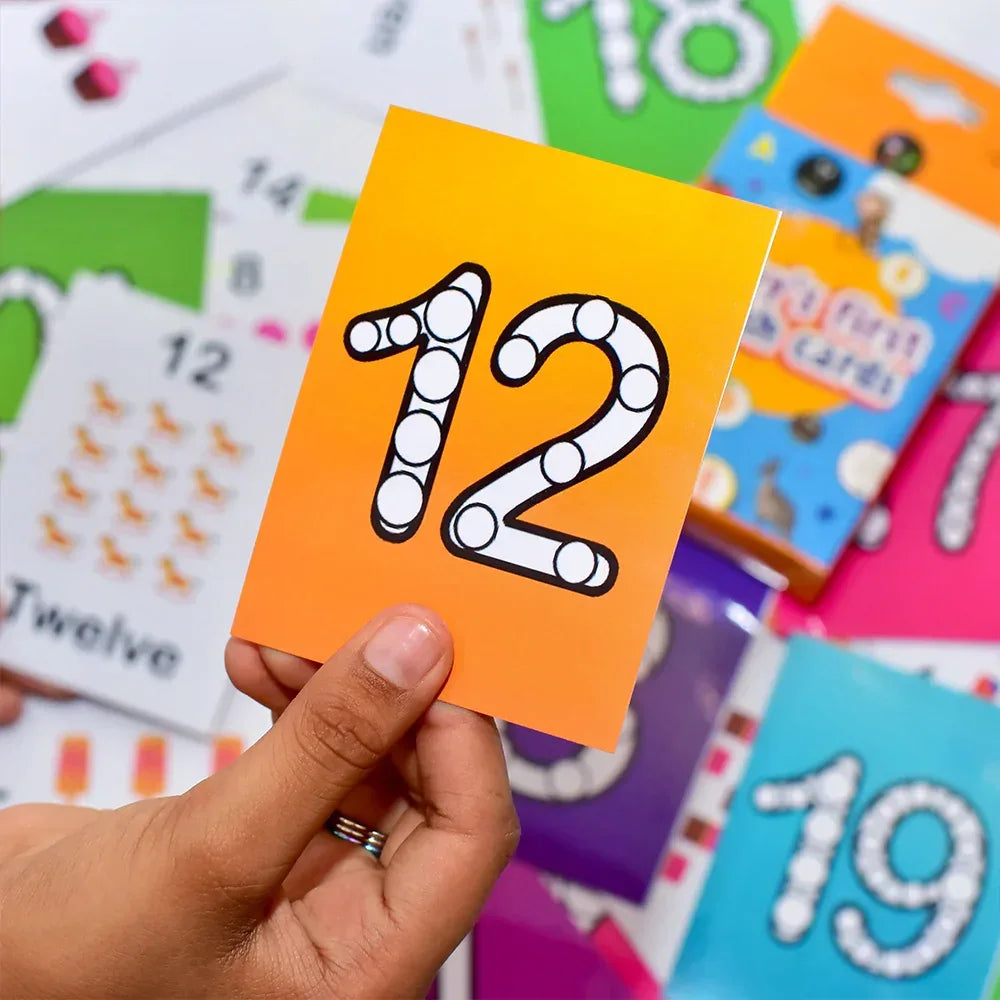 iLearnNGrow Baby’s First Numbers Flash Cards – Numeracy Flashcard Set for Kids