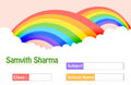 School Notebook Labels-Rainbow